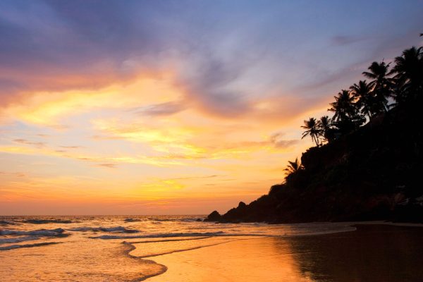 C4W38E Coastline, Varkala, Kerala, India